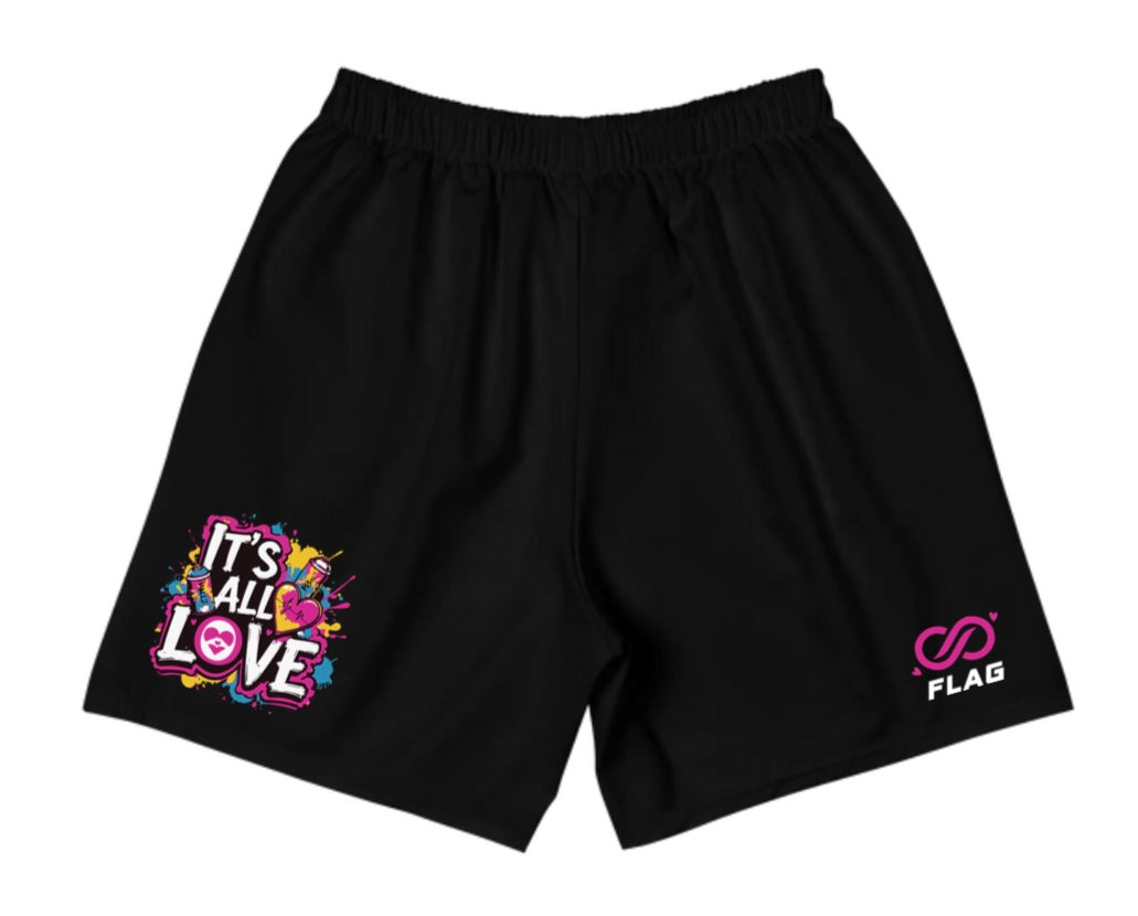 IAL Black Athletic Shorts - Black It’s All Love Clothing