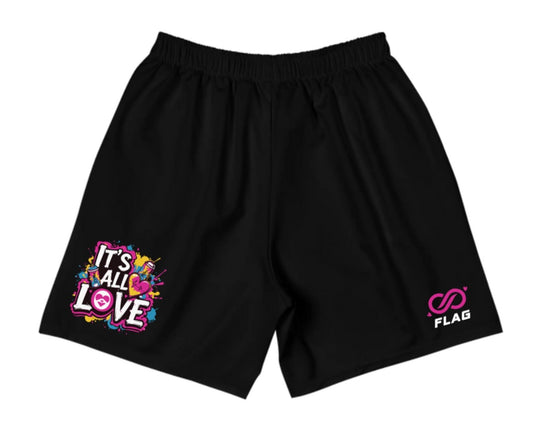IAL Black Athletic Shorts - Black It’s All Love Clothing