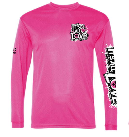 IAL Black Long Sleeve Athletic Unisex Tee - Black It’s All Love Clothing