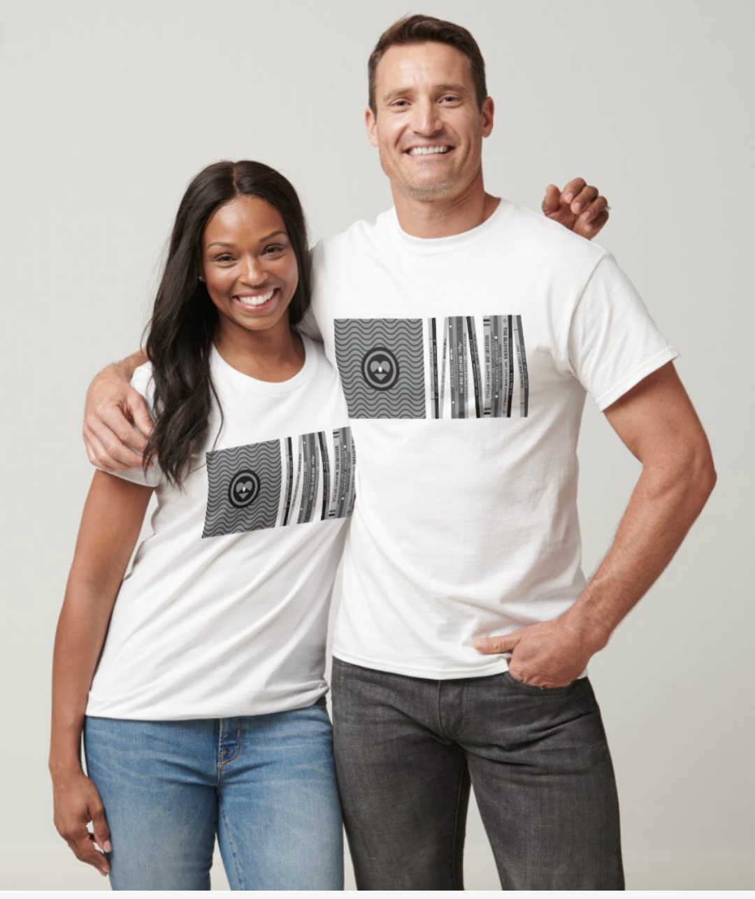 It's All Love Record Wall T-Shirt B&W